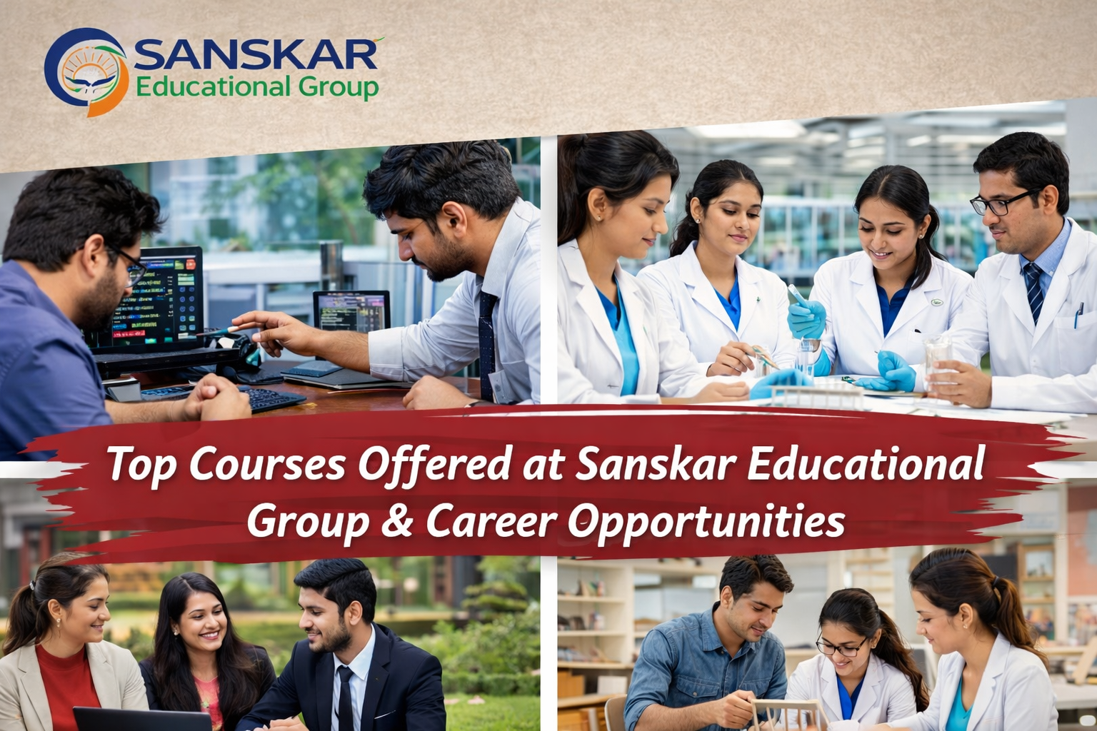 Top Courses Offered at Sanskar Educational Group & Career Opportunities